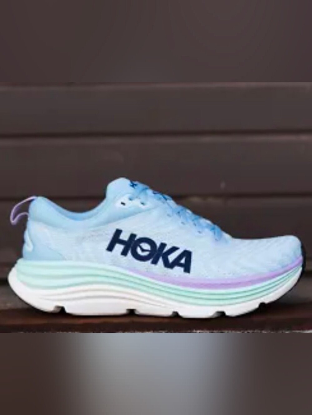 Hoka Women's Light Blue Pastel Running Shoes - Mint & Lavender Accents - Picture 2 of 13